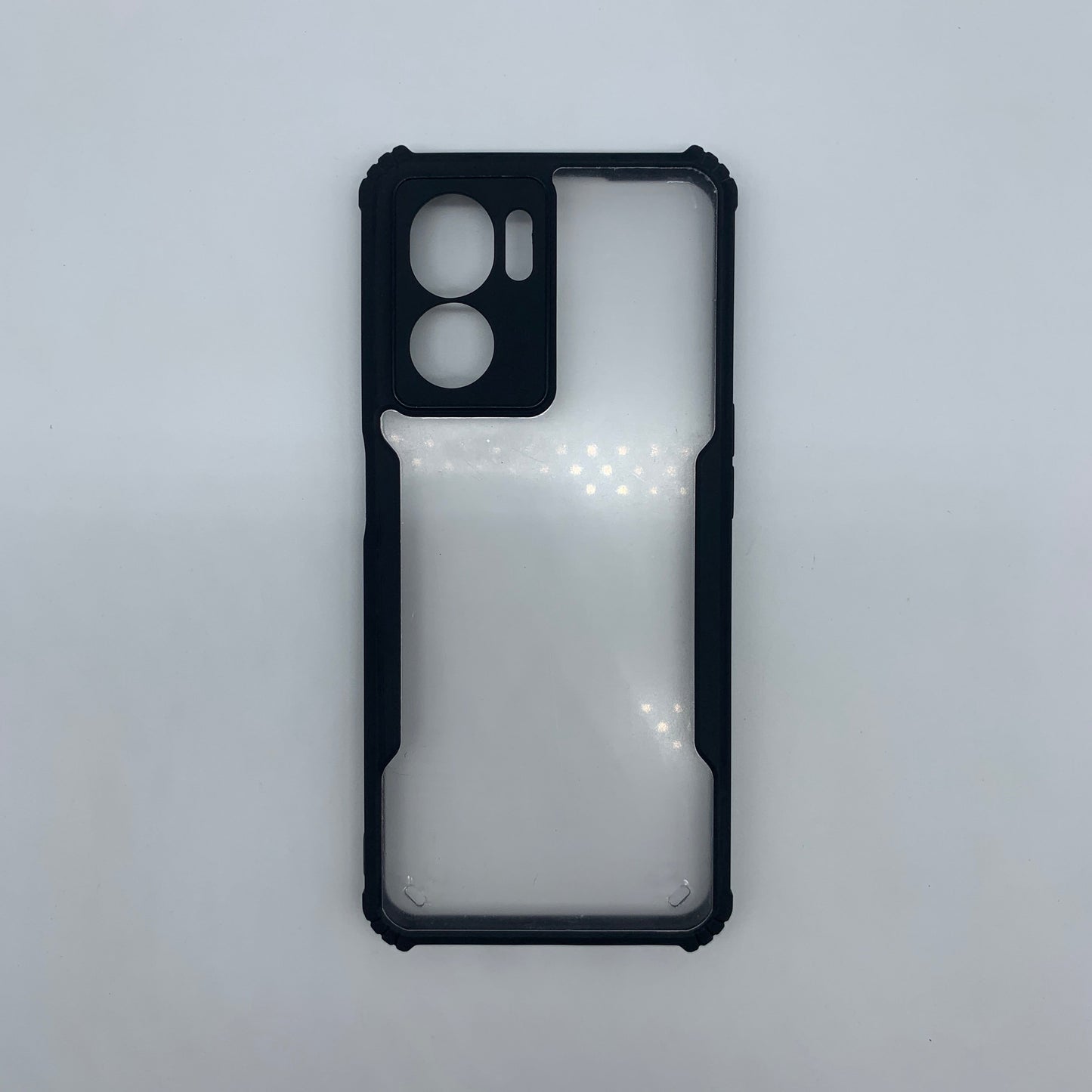 iPaky OPPO A57 2022 Shockproof Matte Black Border Camera lens Protection back cover Case