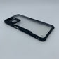 iPaky OPPO A57 2022 Shockproof Matte Black Border Camera lens Protection back cover Case