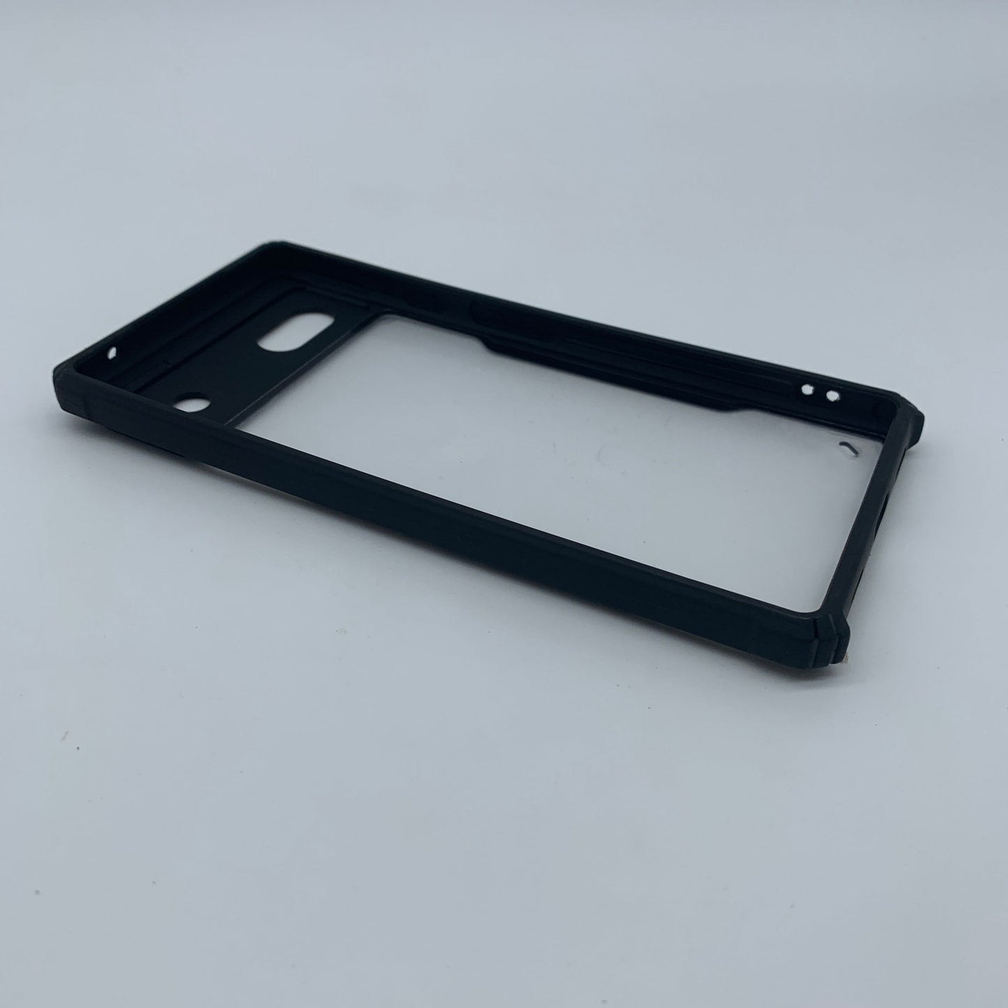 iPaky Google Pixel 6A Shockproof Matte Black Border Camera lens Protection back cover Case