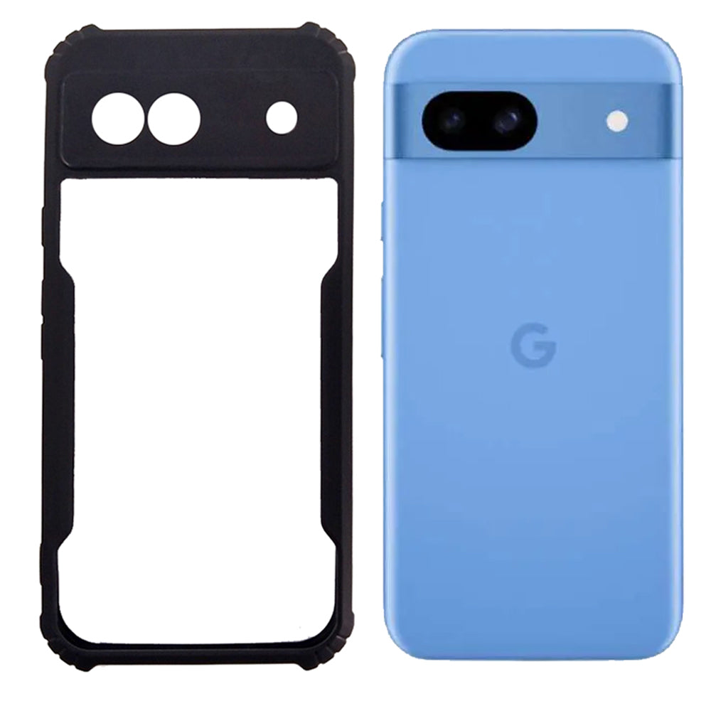 Google Pixel 8A case Matte Black Back Cover Soft Silicone TPU Bumper case