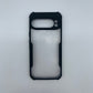 iPaky Google Pixel 9 Pro Shockproof Matte Black Border Camera lens Protection back cover Case