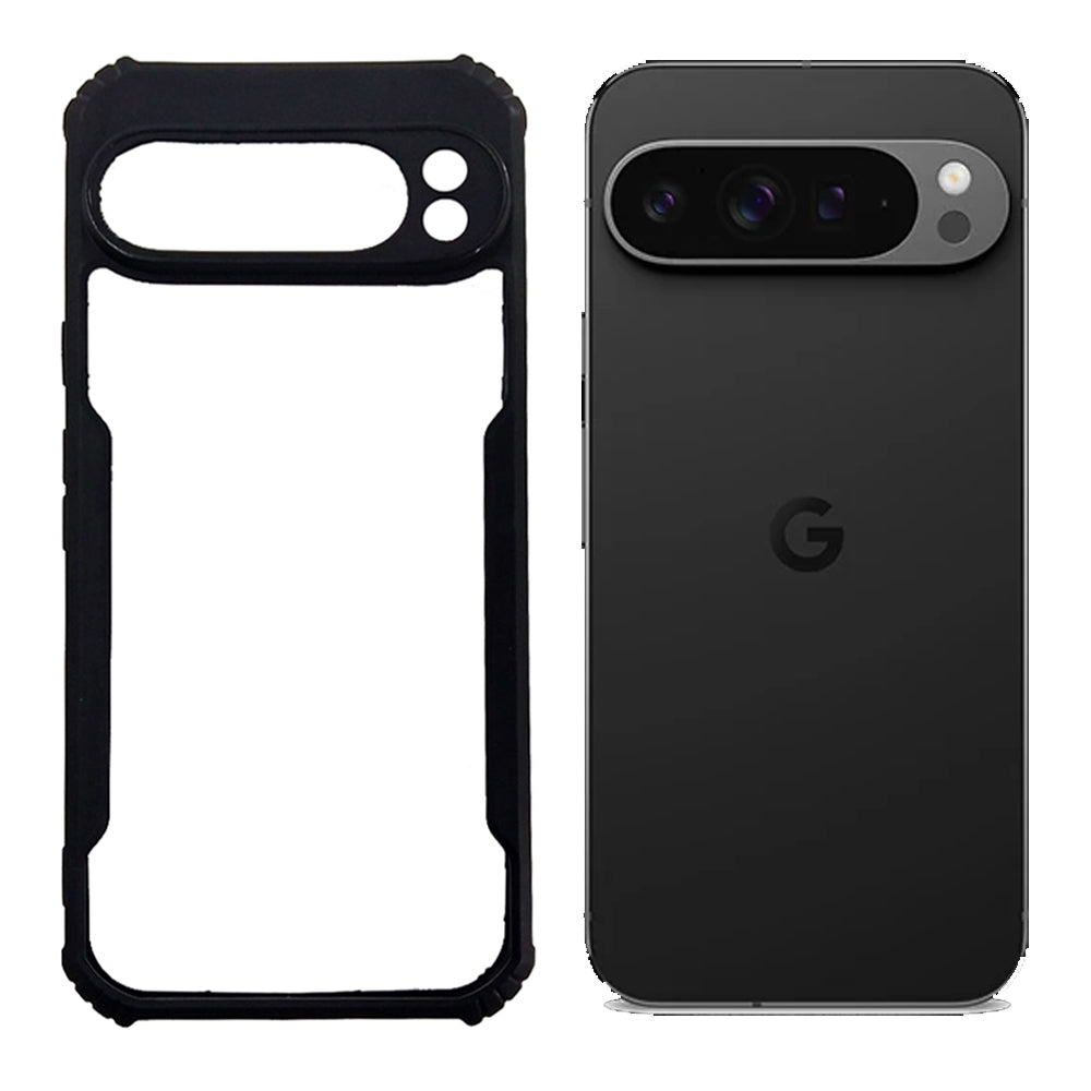 Google Pixel 9 Pro XL case Matte Black Back Cover Soft Silicone TPU Bumper case