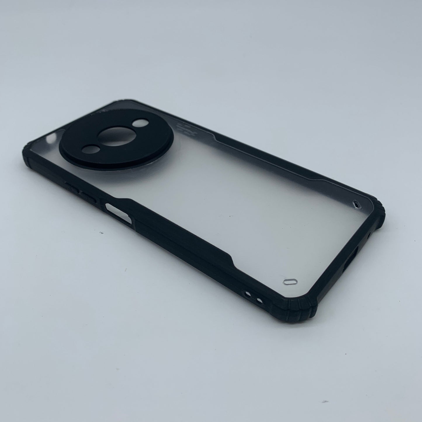 iPaky Redmi A3 Shockproof Matte Black Border Camera lens Protection back cover Case