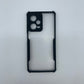 iPaky Redmi Note 12 Pro Shockproof Matte Black Border Camera lens Protection back cover Case