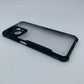 iPaky Redmi Note 12 Pro Plus Shockproof Matte Black Border Camera lens Protection back cover Case