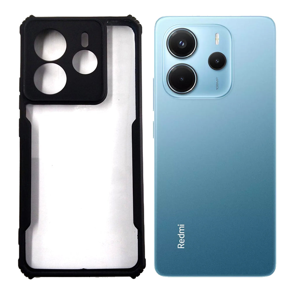 Redmi Note 14 5G case Matte Black Back Cover Soft Silicone TPU Bumper case