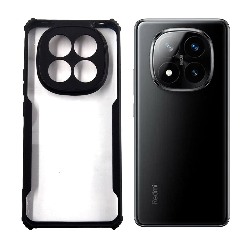 Redmi Note 14 Pro Plus case Matte Black Back Cover Soft Silicone TPU Bumper case