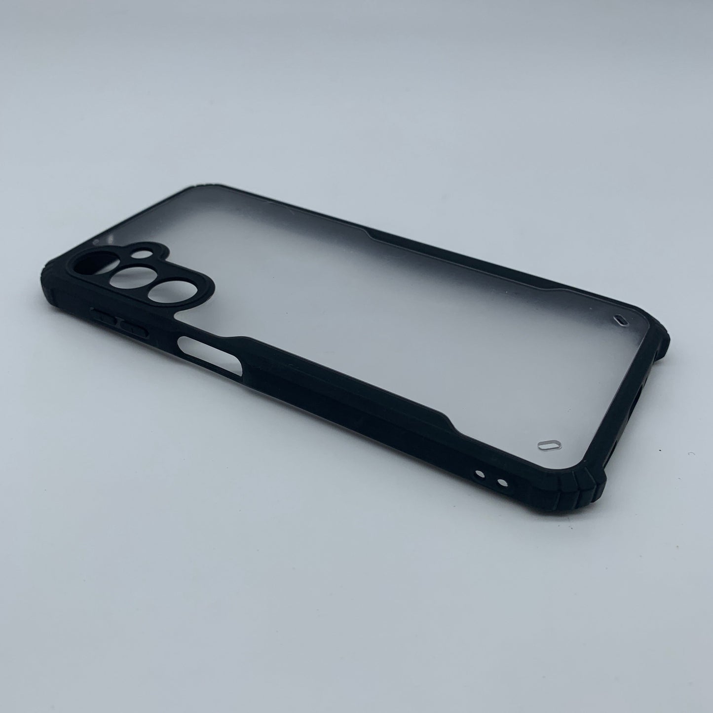 iPaky Samsung A24 Shockproof Matte Black Border Camera lens Protection back cover Case