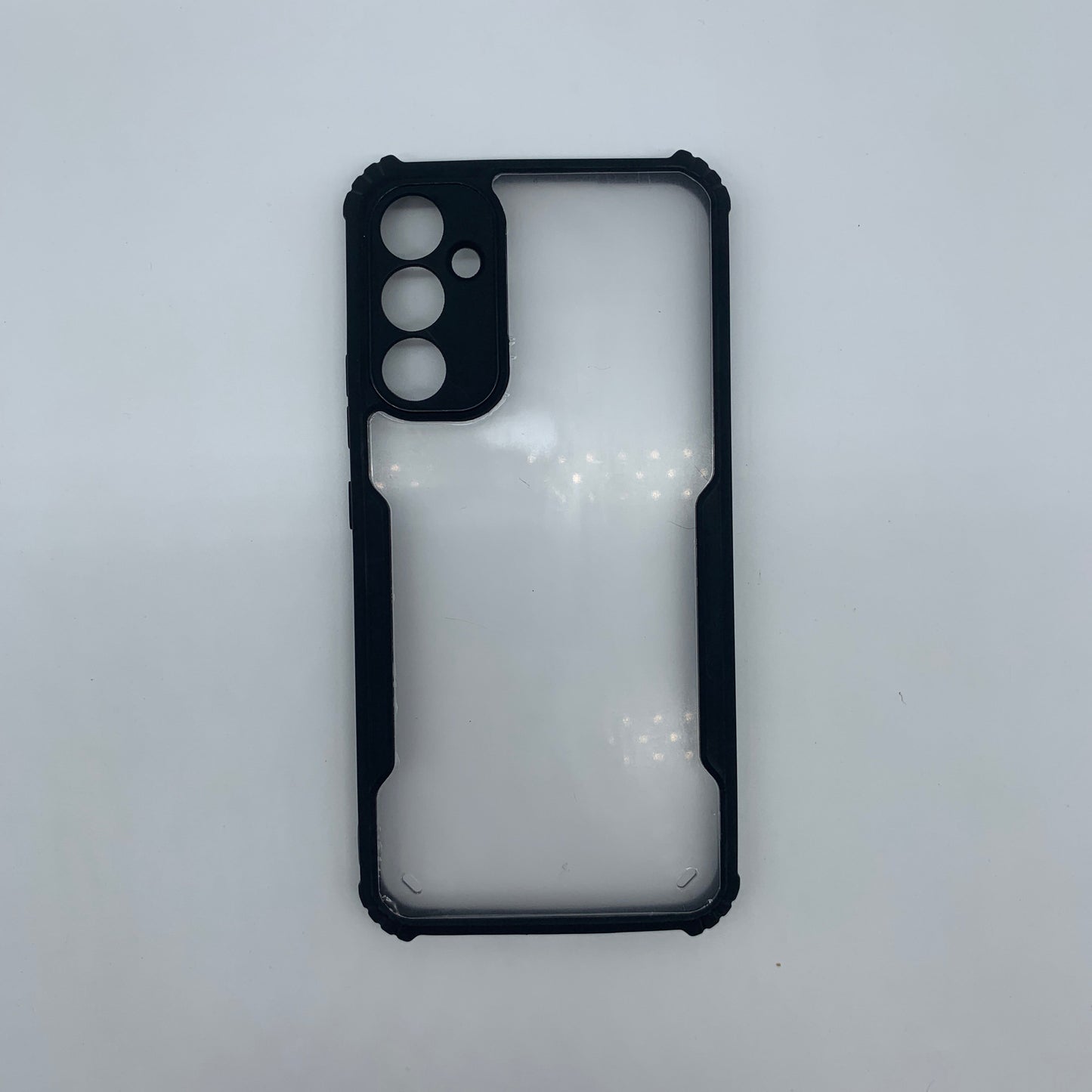 iPaky Samsung A34 Shockproof Matte Black Border Camera lens Protection back cover Case