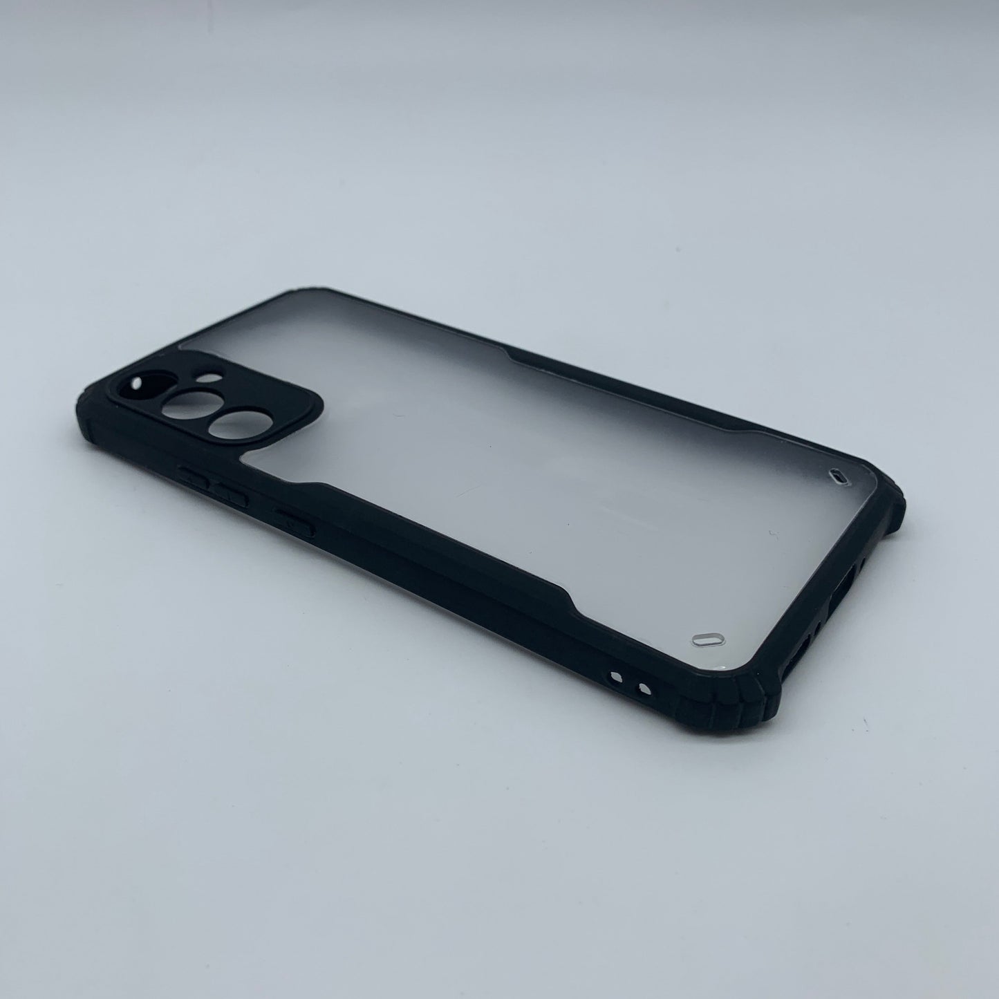 iPaky Samsung A34 Shockproof Matte Black Border Camera lens Protection back cover Case