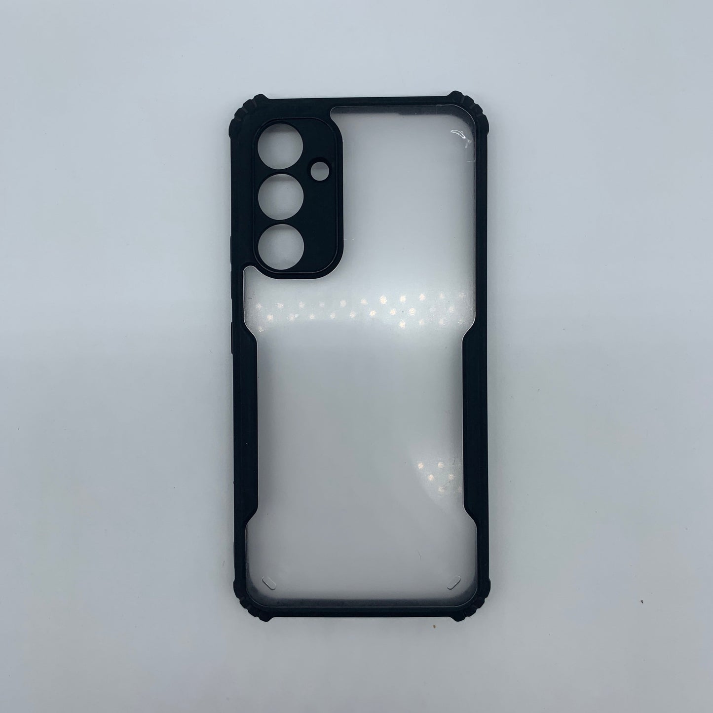 iPaky Samsung A54 Shockproof Matte Black Border Camera lens Protection back cover Case