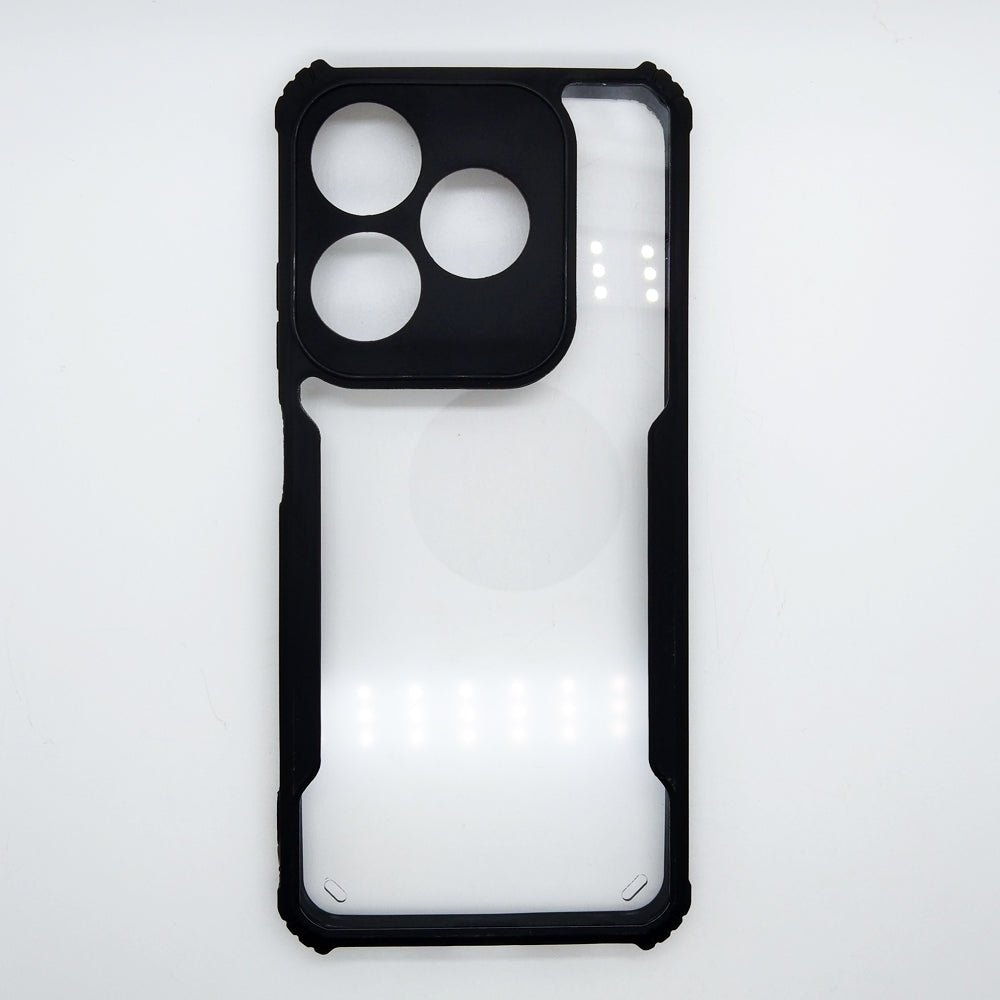 Tecno Spark 10C case Matte Black Back Cover Soft Silicone TPU Bumper case