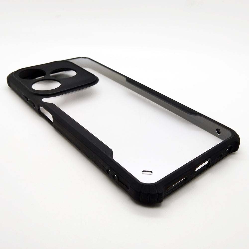 Tecno Spark 10C case Matte Black Back Cover Soft Silicone TPU Bumper case