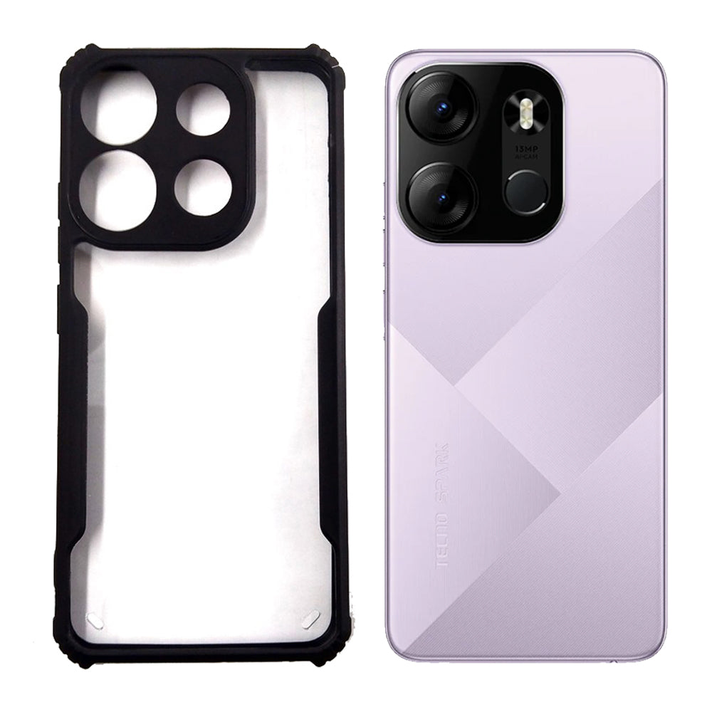 Tecno Spark Go 2023 case Matte Black Back Cover Soft Silicone TPU Bumper case
