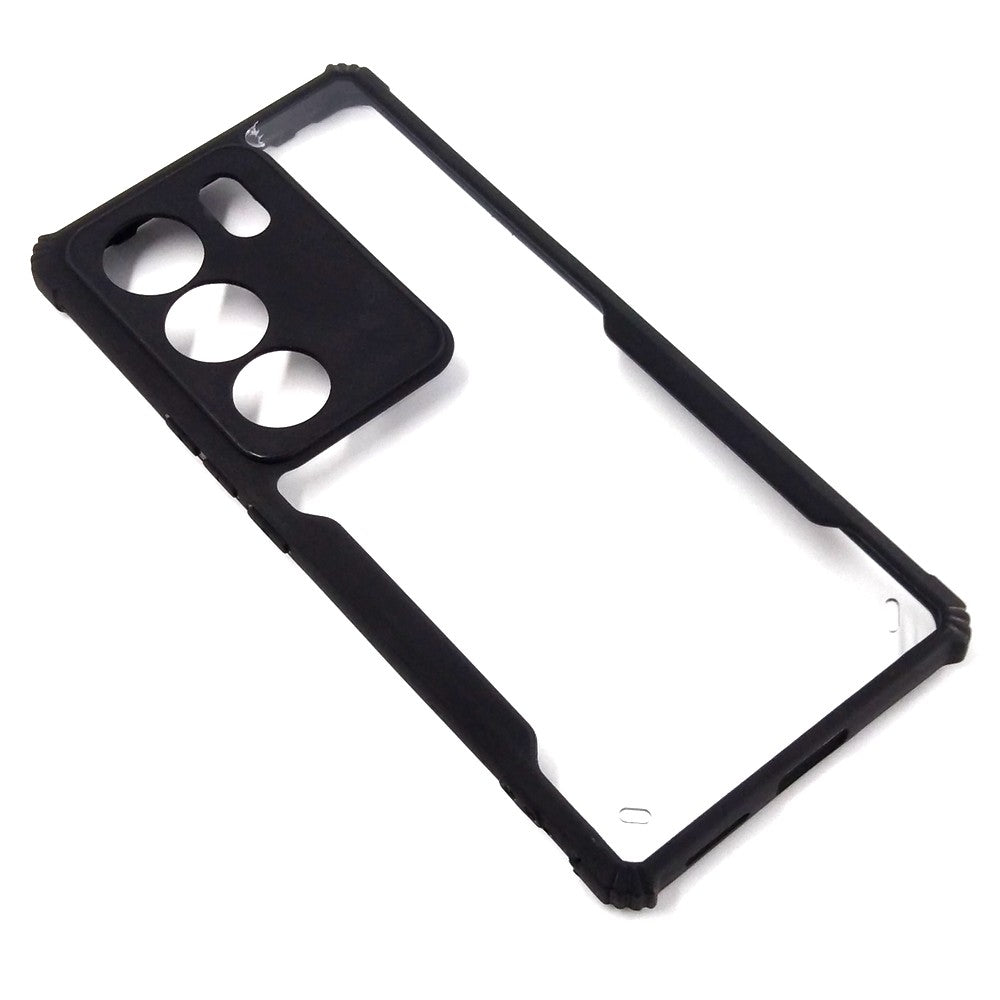 Vivo V29 case Matte Black Back Cover Soft Silicone TPU Bumper case