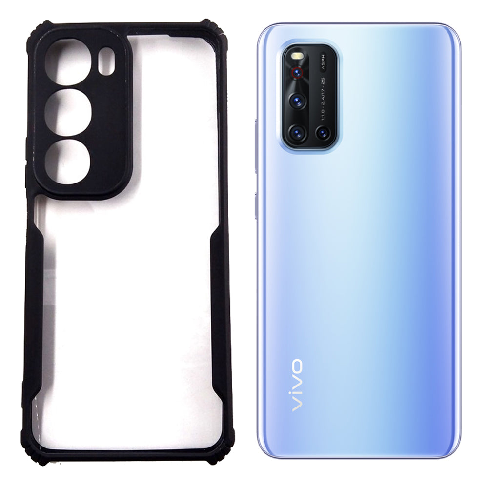 Vivo Y19s case Matte Black Back Cover Soft Silicone TPU Bumper case