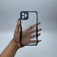 iPaky iPhone 11 Pro Max Shockproof Matte Black Border Camera lens Protection back cover Case