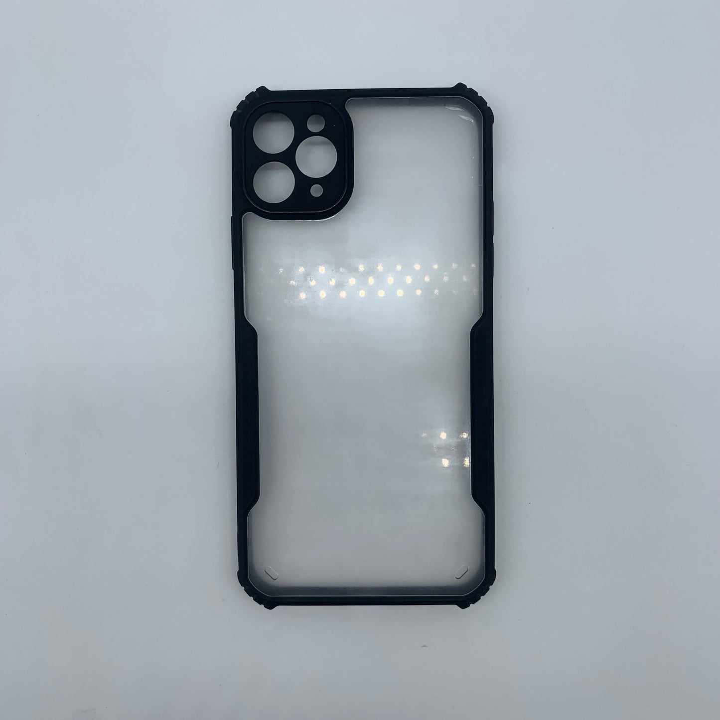 iPaky iPhone 11 Pro Max Shockproof Matte Black Border Camera lens Protection back cover Case