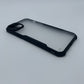 iPaky iPhone 15 Plus Shockproof Matte Black Border Camera lens Protection back cover Case