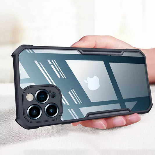 iPaky iPhone 11 Pro Max Shockproof Matte Black Border Camera lens Protection back cover Case