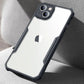 iPaky iPhone 15 Plus Shockproof Matte Black Border Camera lens Protection back cover Case