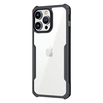 iPaky iPhone 16 Pro Shockproof Matte Black Border Camera lens Protection back cover Case