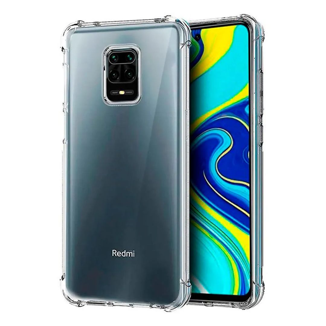AntiShock Clear Back Cover Soft Silicone TPU Bumper case for Redmi Note 9 Pro