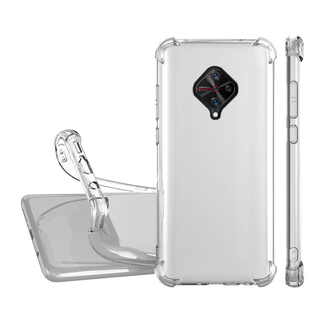 AntiShock Clear Back Cover Soft Silicone TPU Bumper case for Vivo S1 Pro