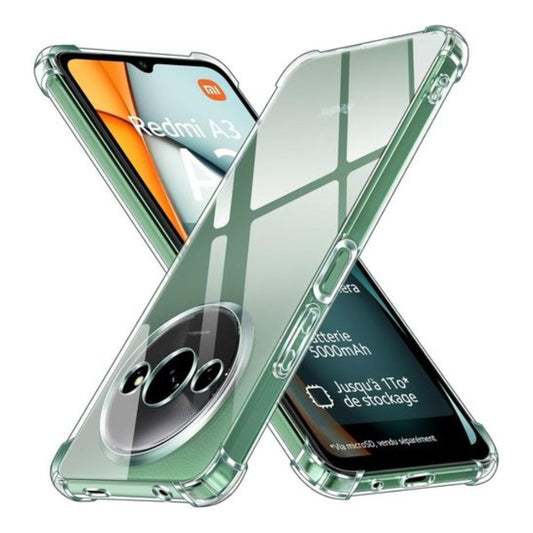Redmi A3 Clear Anti-Shock Case Heavy Duty Corner Protection