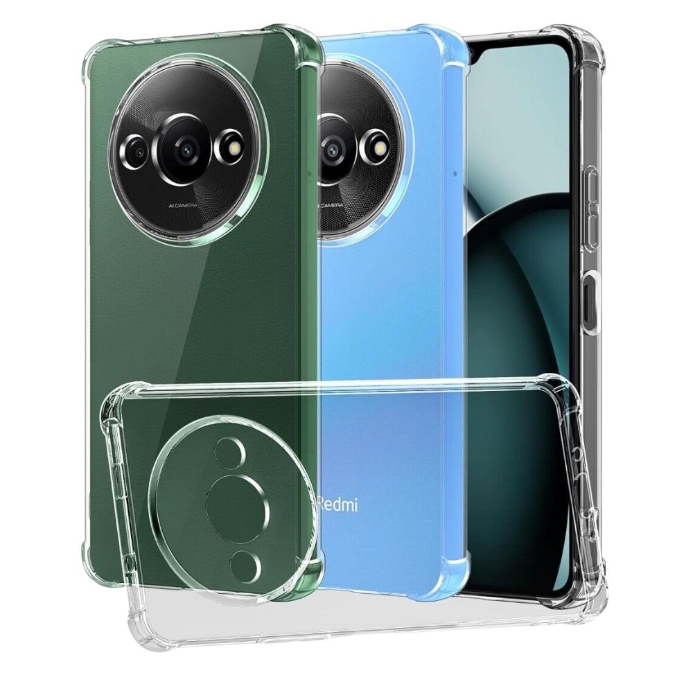 Redmi A3 Clear Anti-Shock Case Heavy Duty Corner Protection