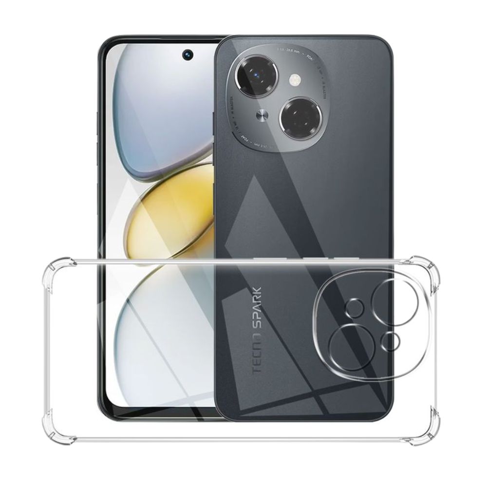 Tecno Spark Go 1 Clear Anti-Shock Case Corner Bumper Protection Cover