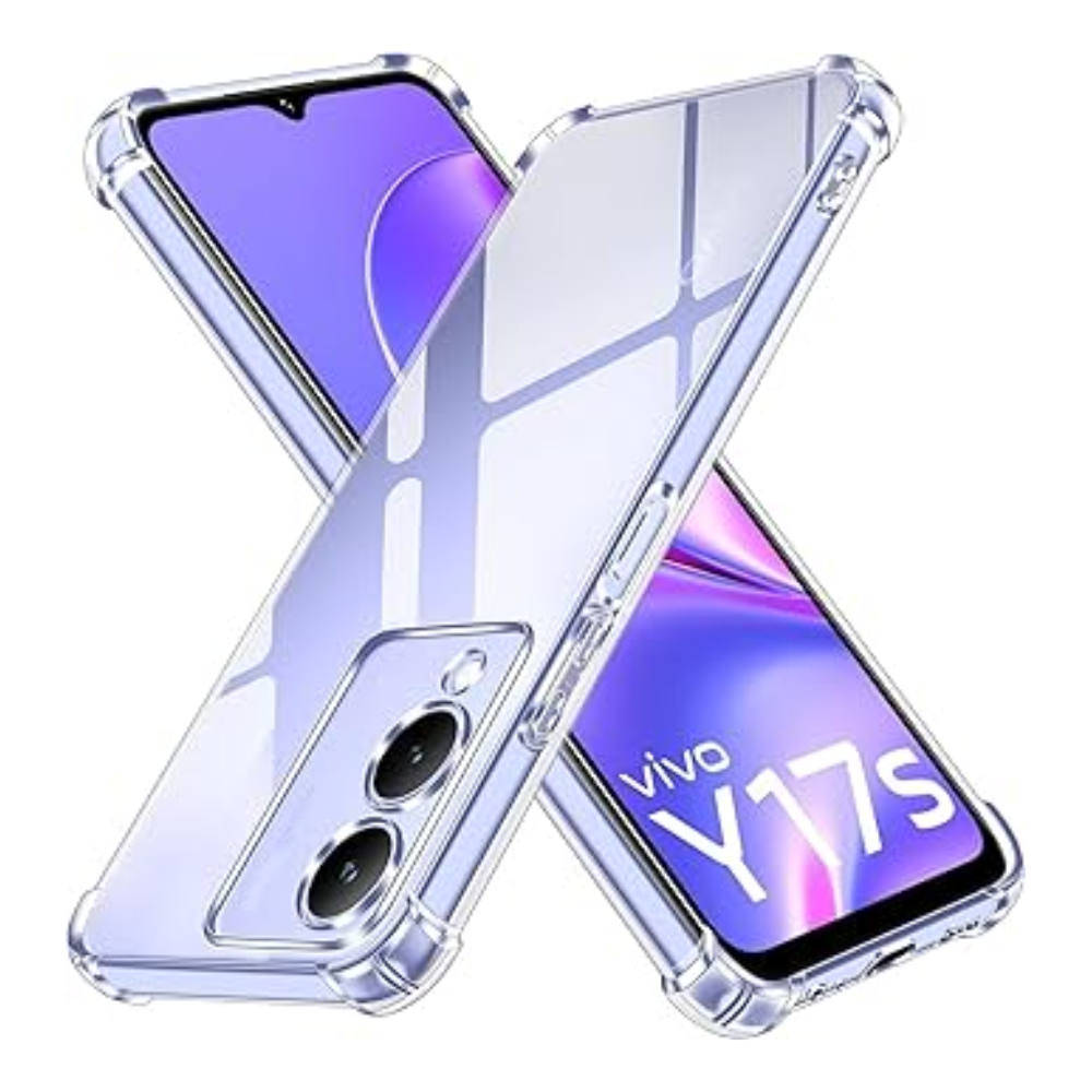 Vivo Y17s Clear Anti-Shock Case Corner Drop Protection