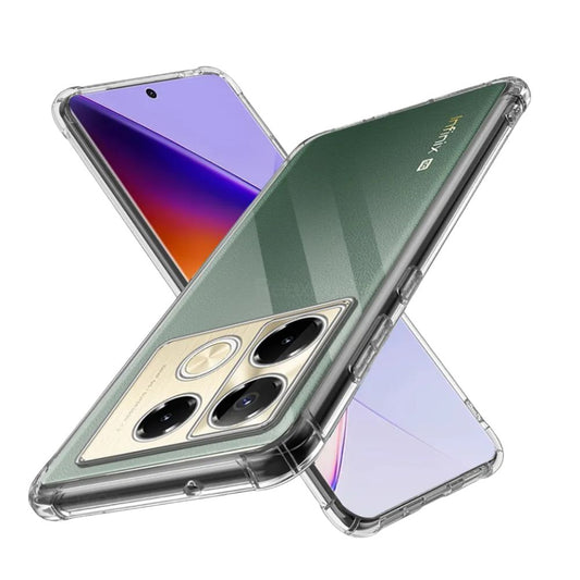 infinix Note 40 Clear Anti-Shock Case Heavy Drop Protection Cover