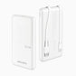 AWEI P76K 10000mAh Power Bank with 3 Cables White