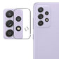 Combo Pack of Tempered Glass Screen Protector, Carbon Fiber Back Sticker, Camera lens Clear Glass Bundle for Samsung A52 5G