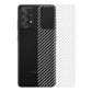 Combo Pack of Tempered Glass Screen Protector, Carbon Fiber Back Sticker, Camera lens Clear Glass Bundel for Samsung A72 4G
