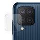 Combo Pack of Tempered Glass Screen Protector, Carbon Fiber Back Sticker, Camera lens Clear Glass Bundel for Samsung M32