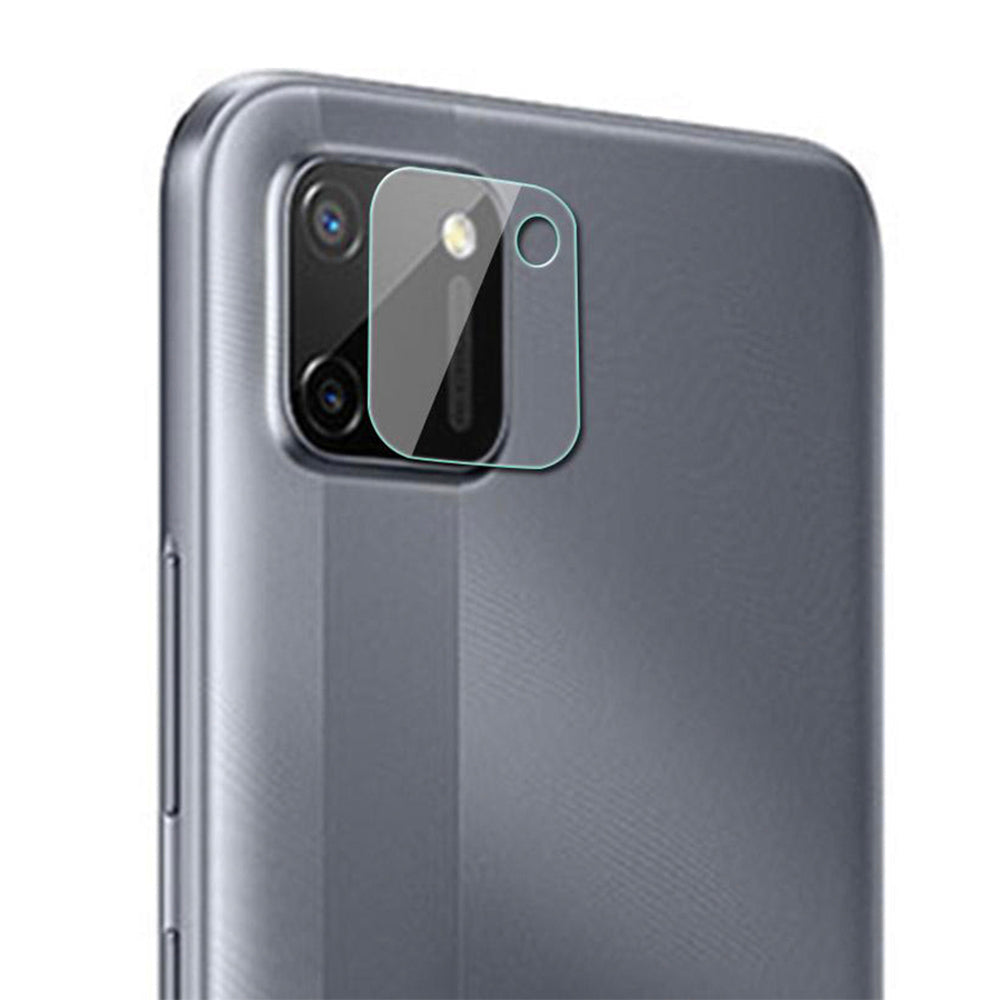 Combo Pack of Tempered Glass Screen Protector, Carbon Fiber Back Sticker, Camera lens Clear Glass Bundel for Realme C11