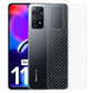 Combo Pack of Tempered Glass Screen Protector, Carbon Fiber Back Sticker, Camera lens Clear Glass Bundel for Redmi Note 11