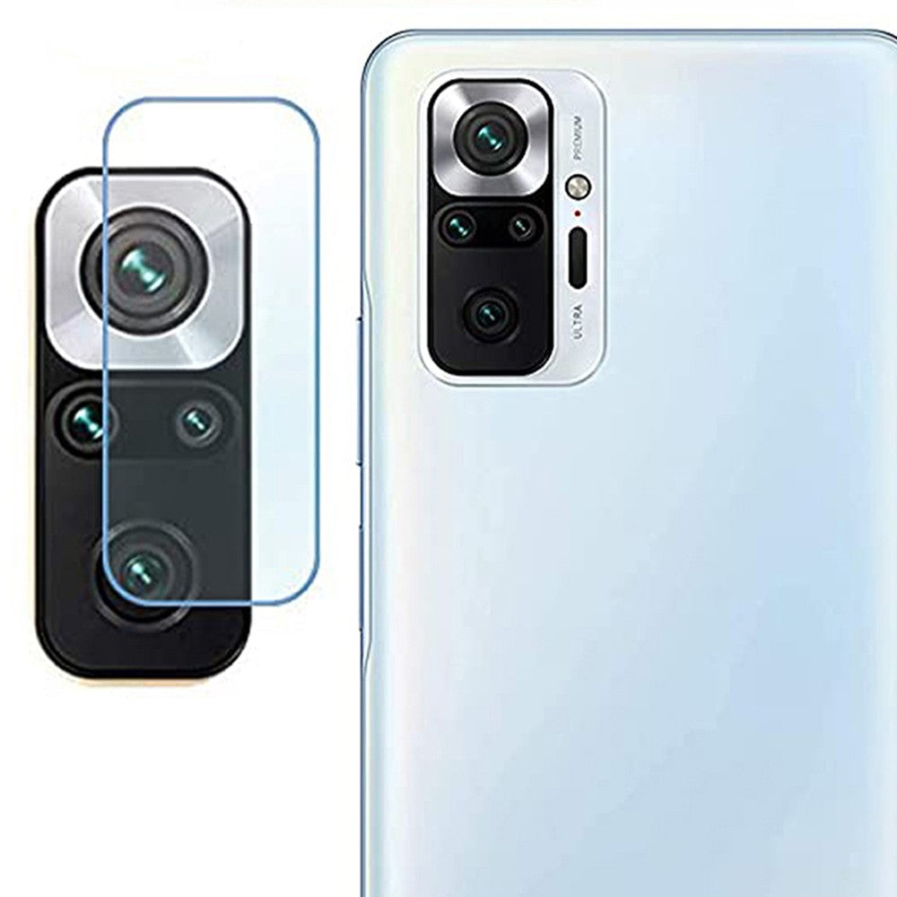 Combo Pack of Tempered Glass Screen Protector, Carbon Fiber Back Sticker, Camera lens Clear Glass Bundel for Redmi Note 10