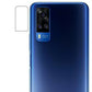 Combo Pack of Tempered Glass Screen Protector, Carbon Fiber Back Sticker, Camera lens Clear Glass Bundel for Vivo Y51 2021