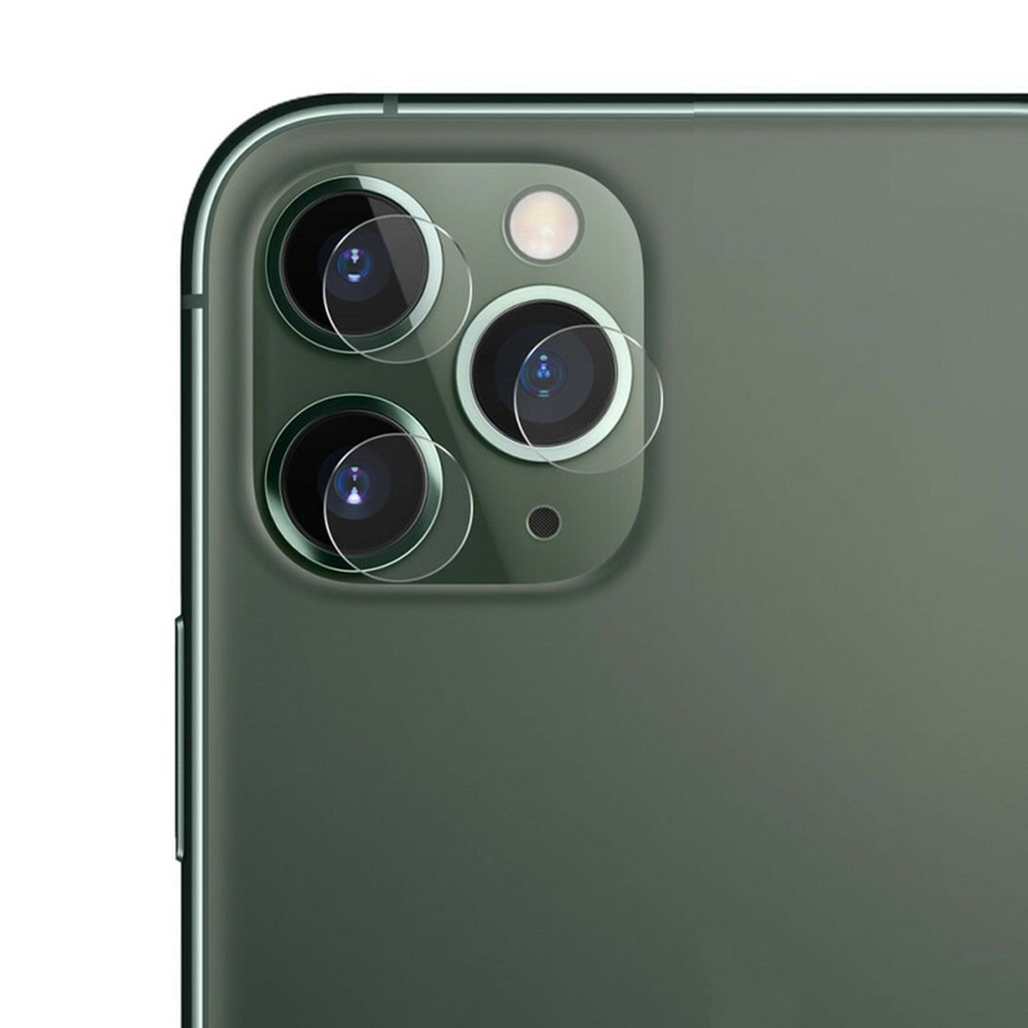 Combo Pack of Tempered Glass Screen Protector, Carbon Fiber Back Sticker, Camera lens Clear Glass Bundel for apple iPhone 11 Pro