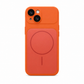 iPhone 13 Orange Back Case - Slim Fit Protective Silicone Phone Cover