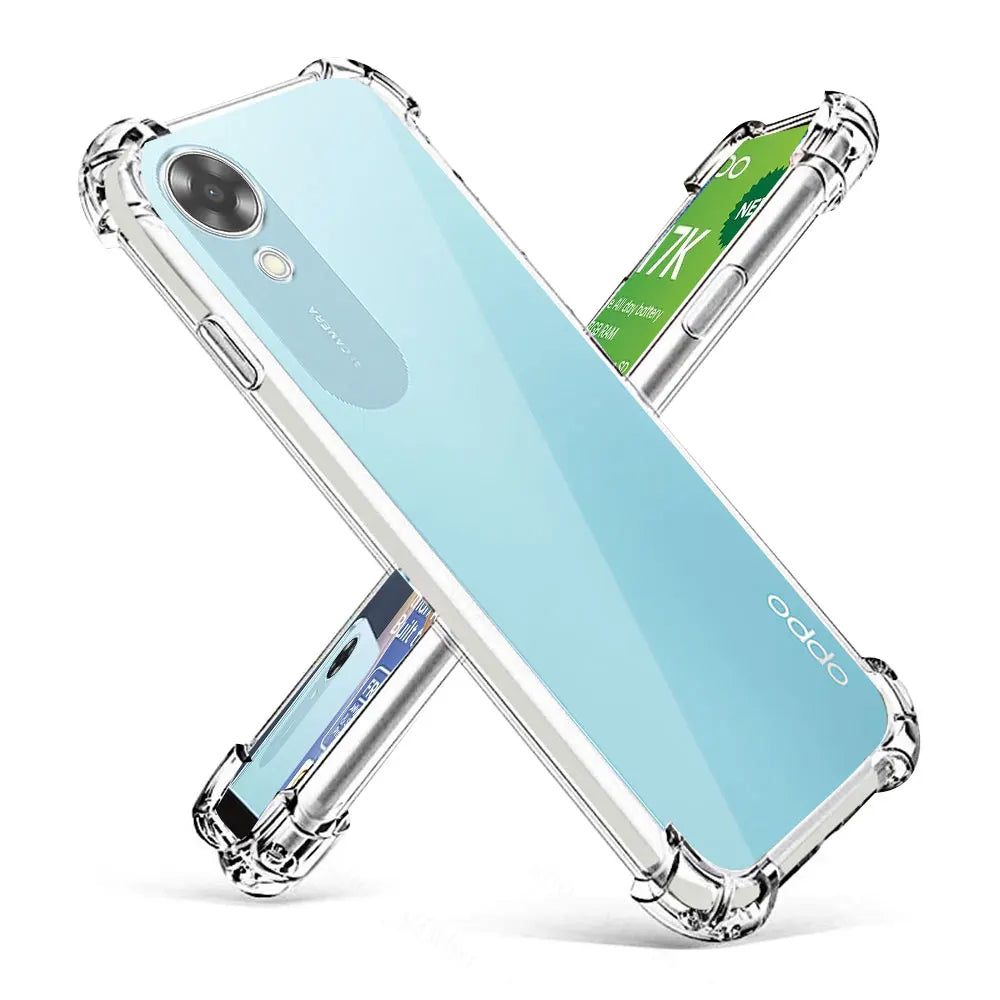 AntiShock Clear Back Cover Soft Silicone TPU Bumper case for OPPO A17K