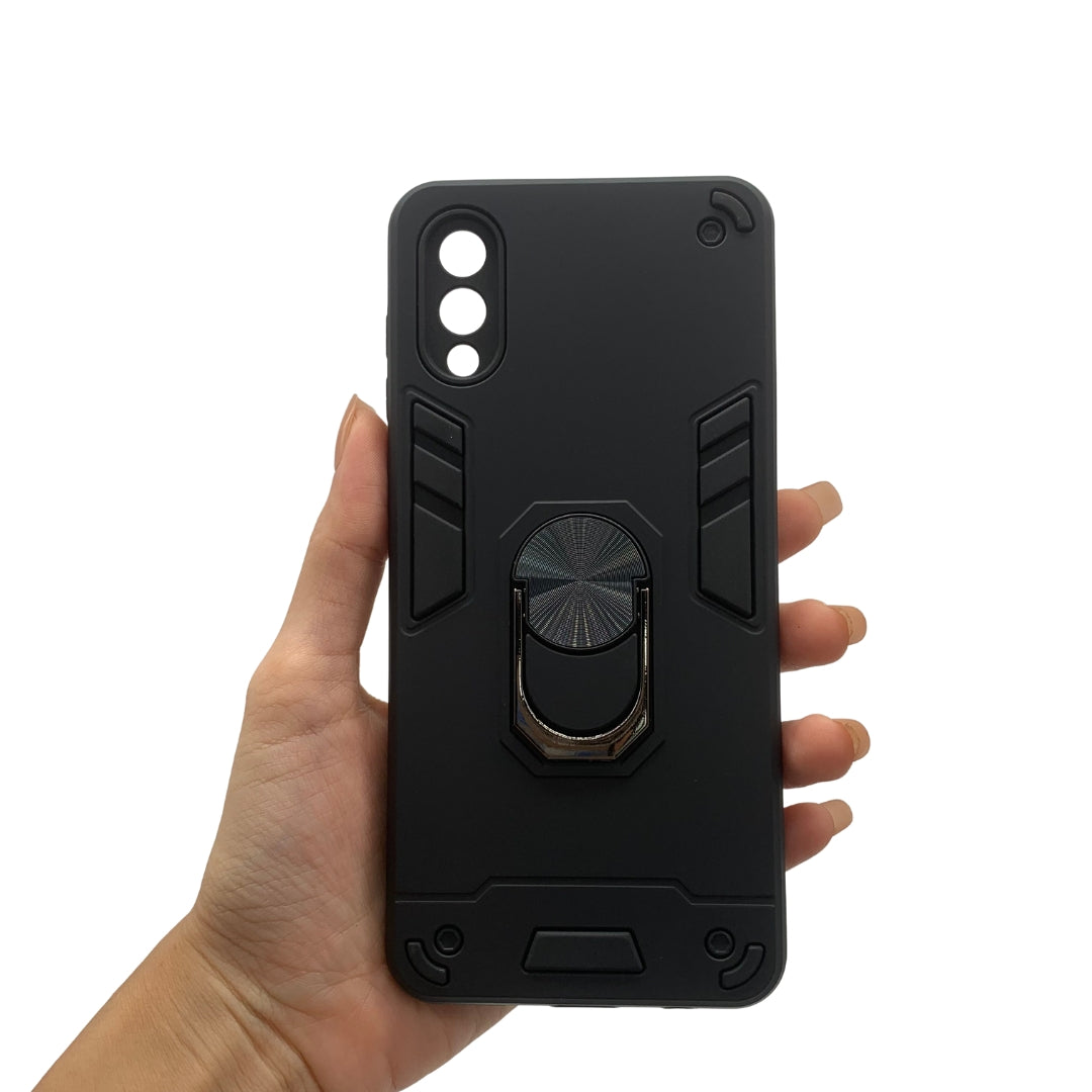 Samsung A02/M02 Shockproof Hard PC Case with Ring Holder Slim Cover