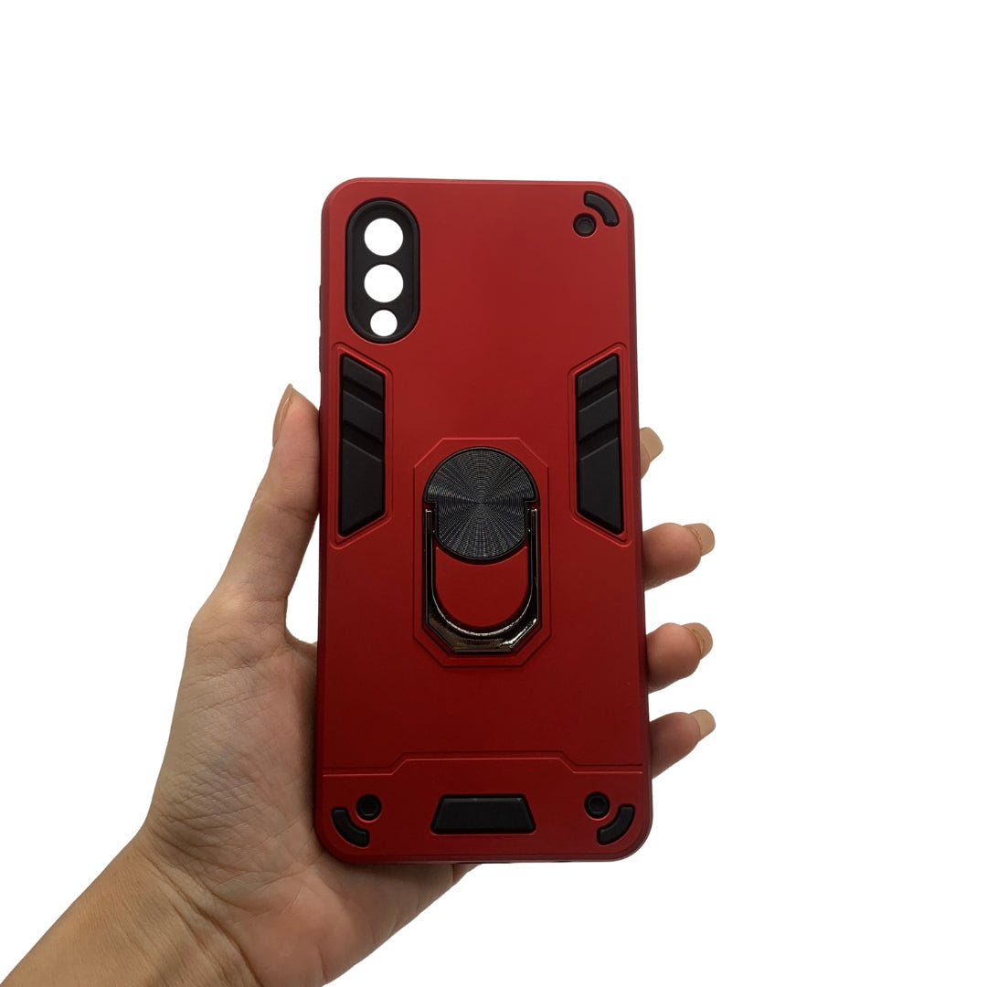 Samsung A02/M02 Shockproof Hard PC Case with Ring Holder Slim Cover