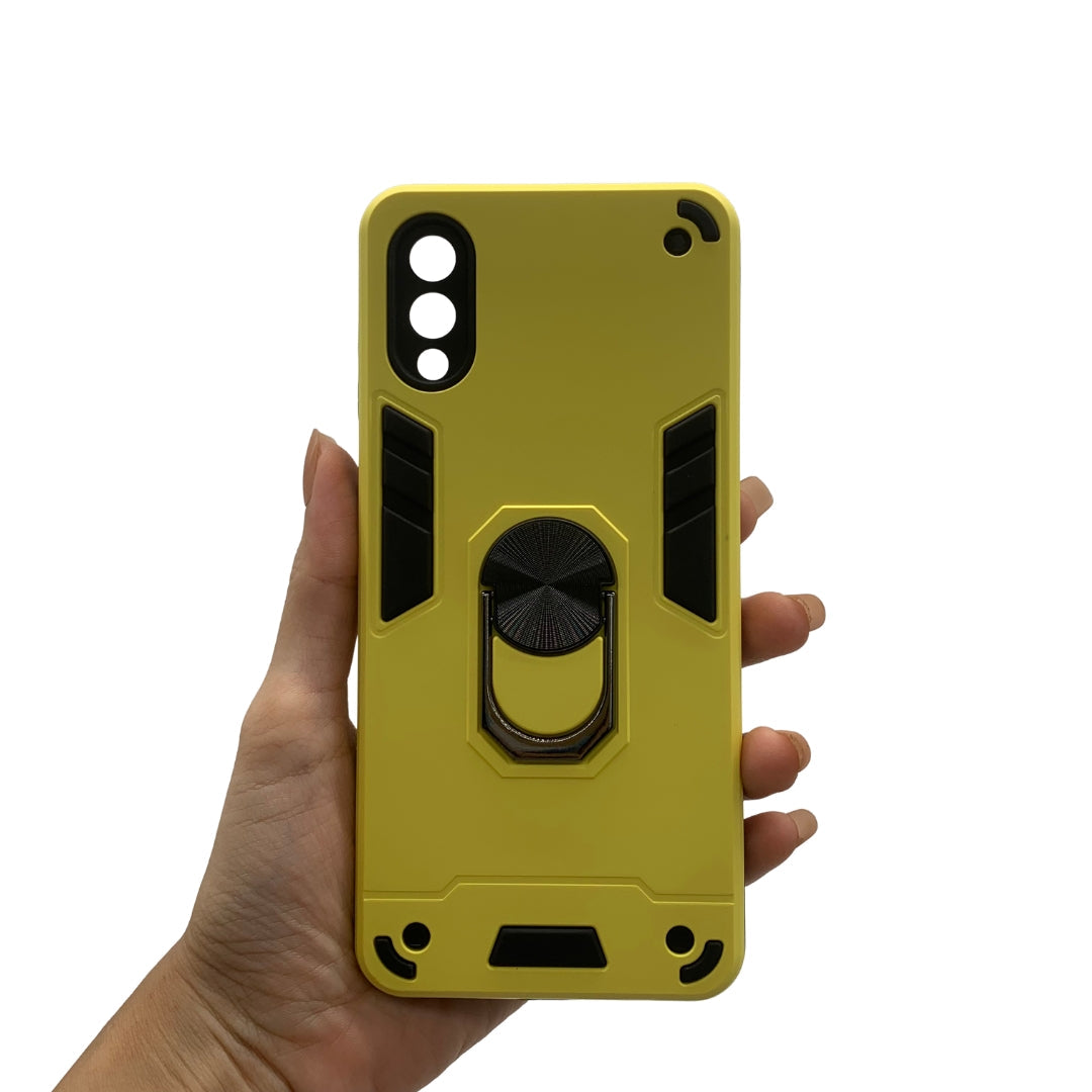 Samsung A02/M02 Shockproof Hard PC Case with Ring Holder Slim Cover