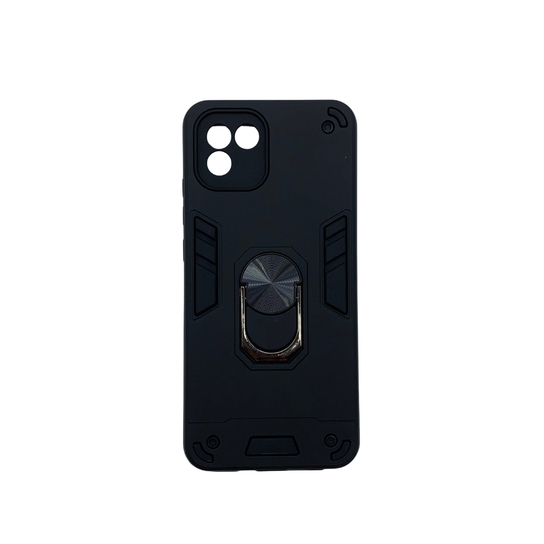 Samsung A03 Hard PC Case with Ring Holder - Shockproof Slim Cover