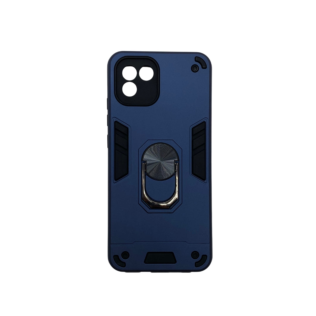 Samsung A03 Hard PC Case with Ring Holder - Shockproof Slim Cover