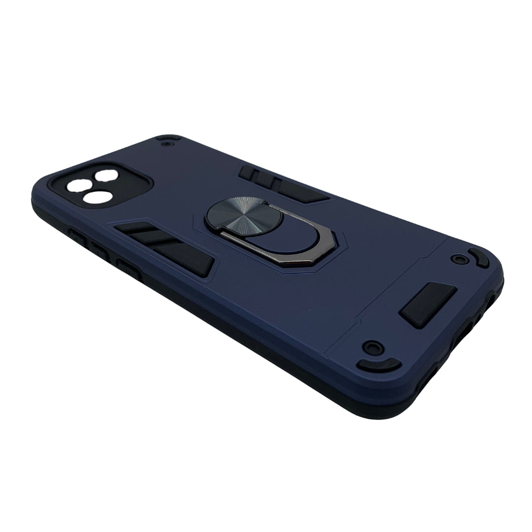 Samsung A03 Hard PC Case with Ring Holder - Shockproof Slim Cover